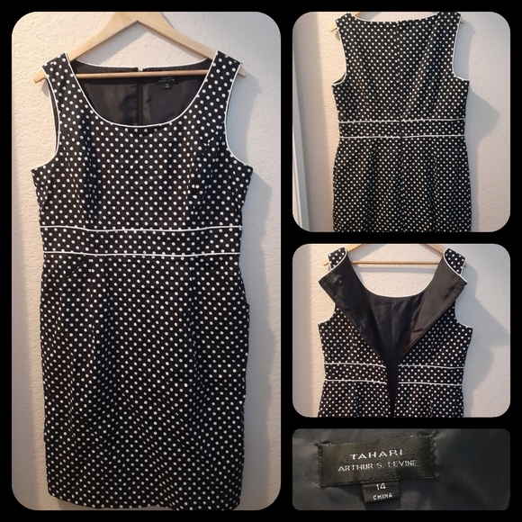 👗 Polka Dot Dress NWOT SZ 14 - Picture 7 of 8